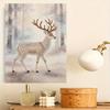 Majestic Deer Pearl Kit 5D DIY Round Rhinestone Art Craft for Adults Home Wall Decoration Beginner Friendly Frameless
