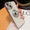 Coque de luxe transparente galvanisée pour iPhone 11 12 13 14 15 Pro Max Plus, pare-chocs à paillettes creuses, coque souple en strass