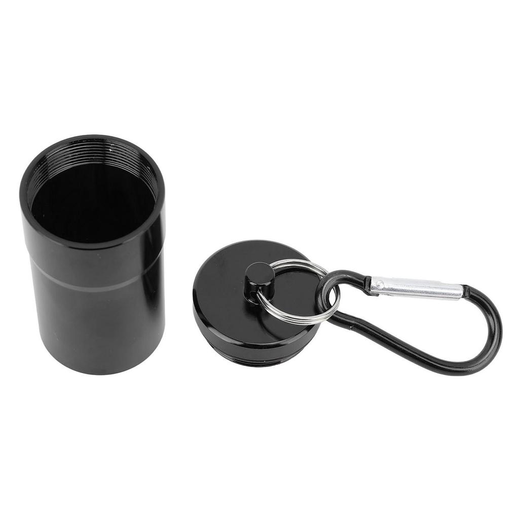 Portable Ashtray Waterproof Lightweight Aluminum Alloy Pocket Ashtray with Lid Keychain for Outdoor Travel
