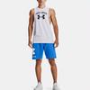 Under Armour Large Logo Print Loose Breathable Training Sports Vest Men Tops White 1365205-100
