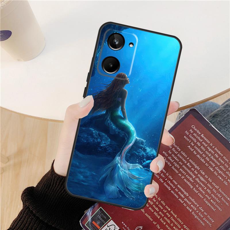 Mermaid Case For Realme C55 C75 C67 C61 C53 C51 C21Y C25S 10 11 12 13 14 Pro Plus GT 6T 6 5 GT7 Pro