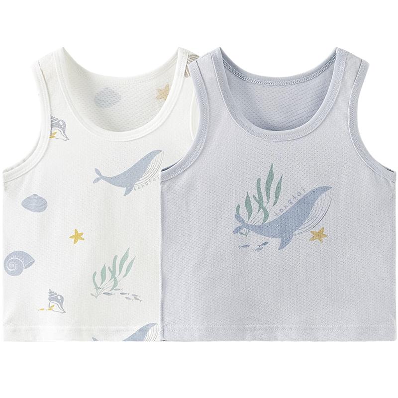Tongtai Baby Unisex Pure Cotton Sleeveless Vest 90