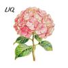 Fabric-friendly Brooch Pin, Enamel Hydrangea Shape Lapel Polished Edges Backpack Literary Style Decorative Badge for Coat Collars Scarves Canvas Bags