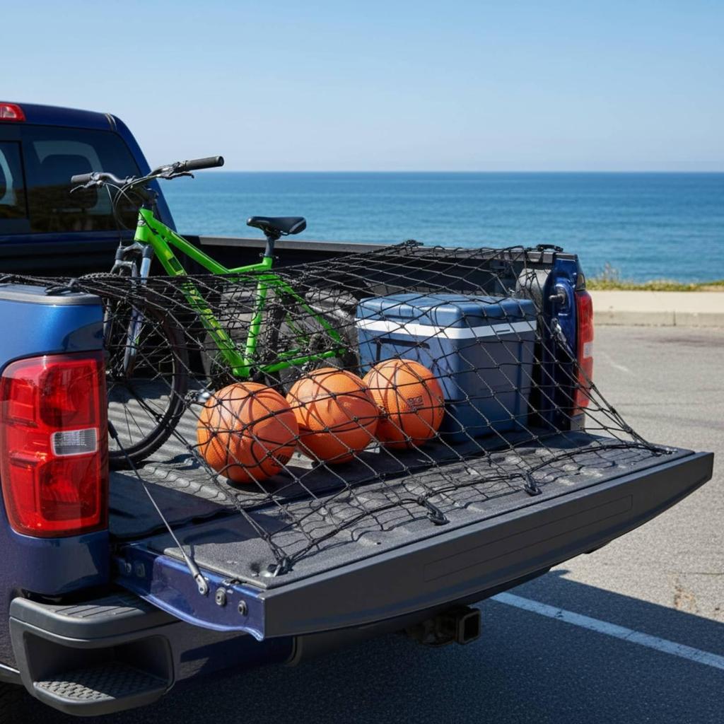 Car Roof Rack Net High-Elasticity Vehicle Mesh Organizer Easy to Install