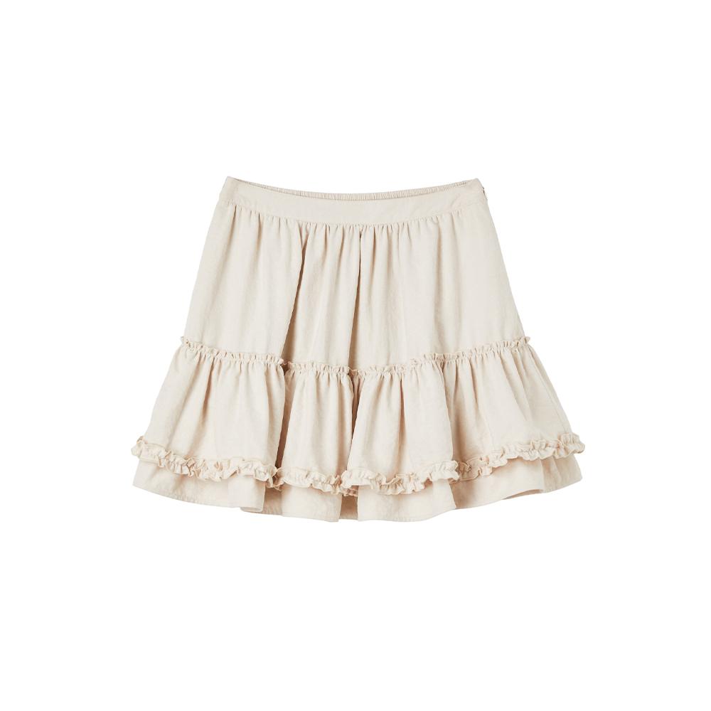 Rap Banding Frill Mini Skirt Ar3Ws864