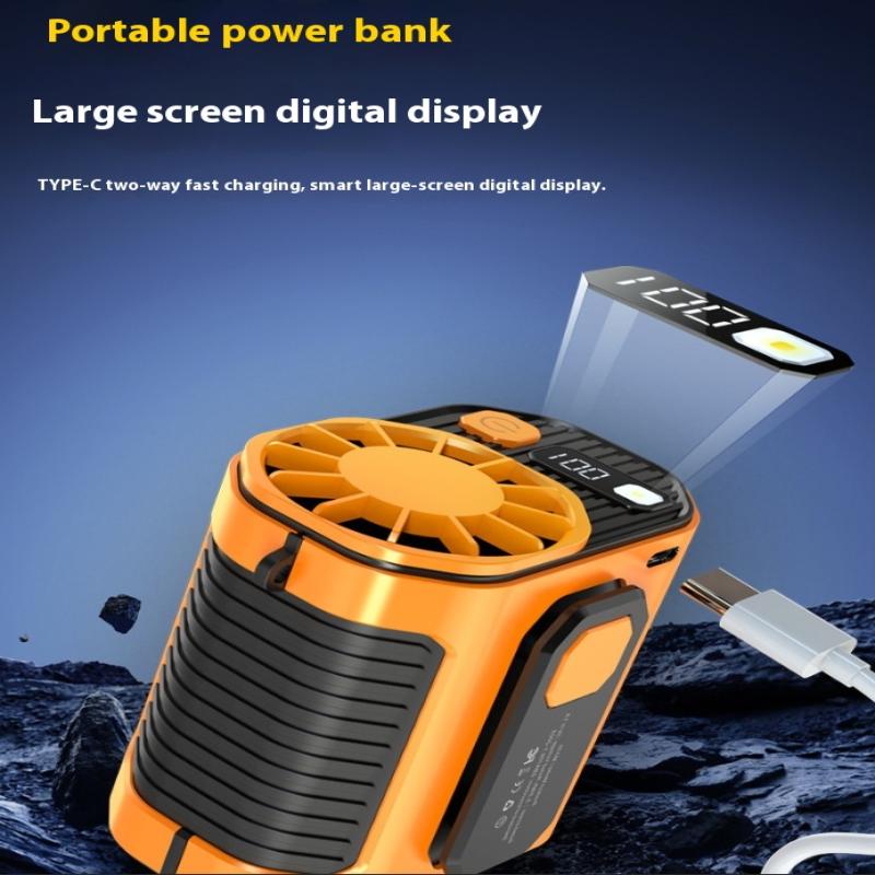 Waist-Mounted Fan Cooling High-Temperature For Outdoor Work Room Welding Site Portable Multifunctional Belt Fan Cool Clip Fan