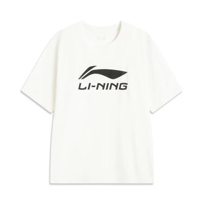 Li Ning Sports Trend Series Round Neck Pullover Comfortable Versatile Letter Casual Simple Short Sleeve T-Shirt Men Tops AHSV071-1