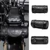 Motorcycle Gothic Punk Tool Bag Retro Headlight Storage Multiple Compartments Easy Installation Adjustable Straps Waterproof