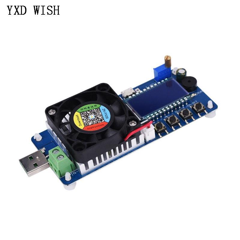 4A/5A 25W/35W Adjustable Electronic Load Tester LED Digital USB Voltmeter Ammeter Battery Capacity Power Supply Detector Monitor