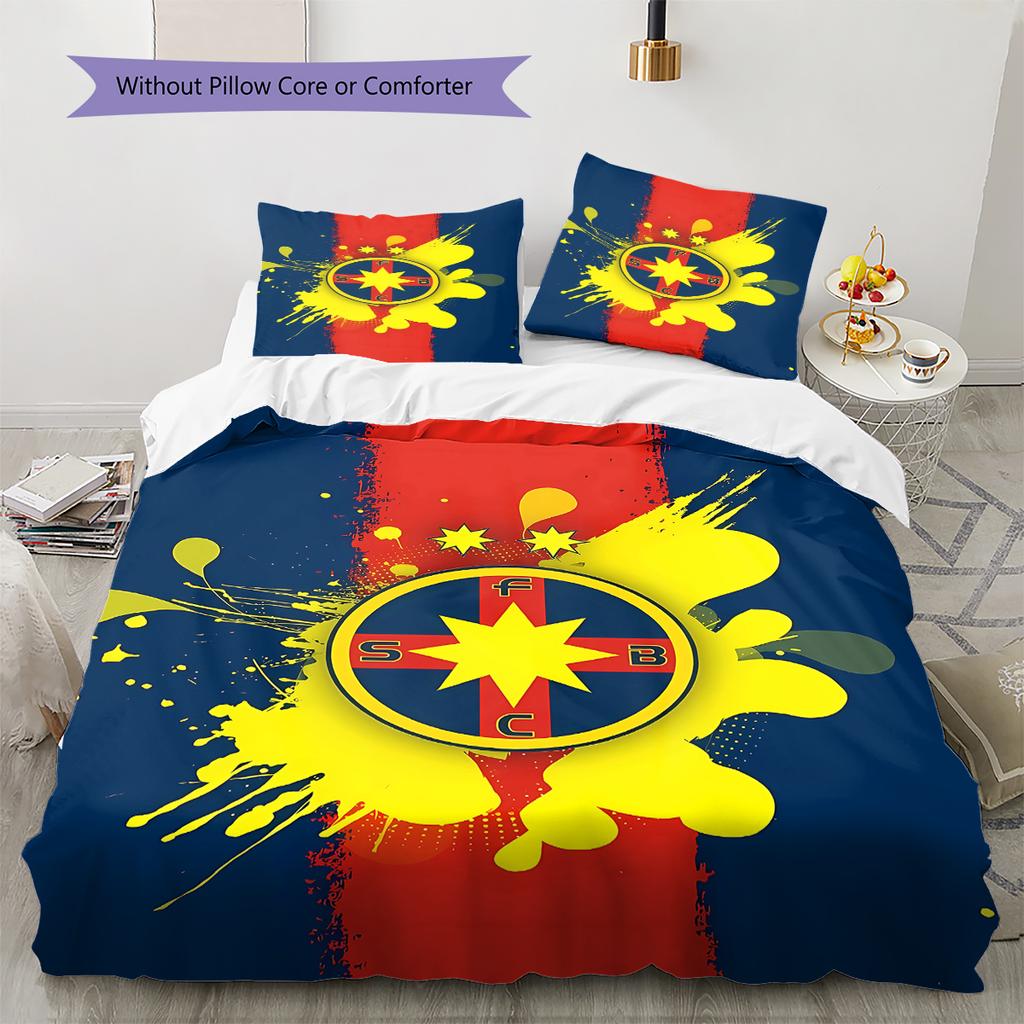 FCSB Pattern Bedding,Quilt Set Quilt Cover Pillowcase Home Birthday Gift (1 * duvet cover + 2 * pillowcase, without core)