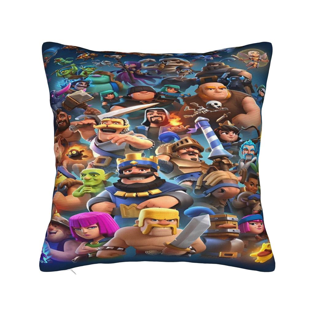 Clash Royale Královský Emote Povlak na polštář Vintage povlak na polštář na židli pohovku Domácí dekorace Pohodlné povlaky na polštář Dárek