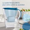 BRITA Filtering Jug - Marella Blue - Capacity 2.4L Including 1.4L of Filtered Water - 1 Maxtra Pro All-In-1 Cartridge Included