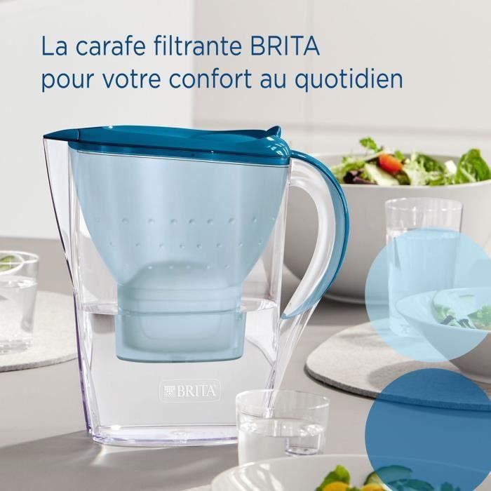 BRITA Filtering Jug - Marella Blue - Capacity 2.4L Including 1.4L of Filtered Water - 1 Maxtra Pro All-In-1 Cartridge Included