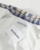 High-Quality Plaid Lapel Down Jacket: Pure Cotton, Brushed, Neutral Old Money Style, Loose Fit, Warm Zipper Outerwear.