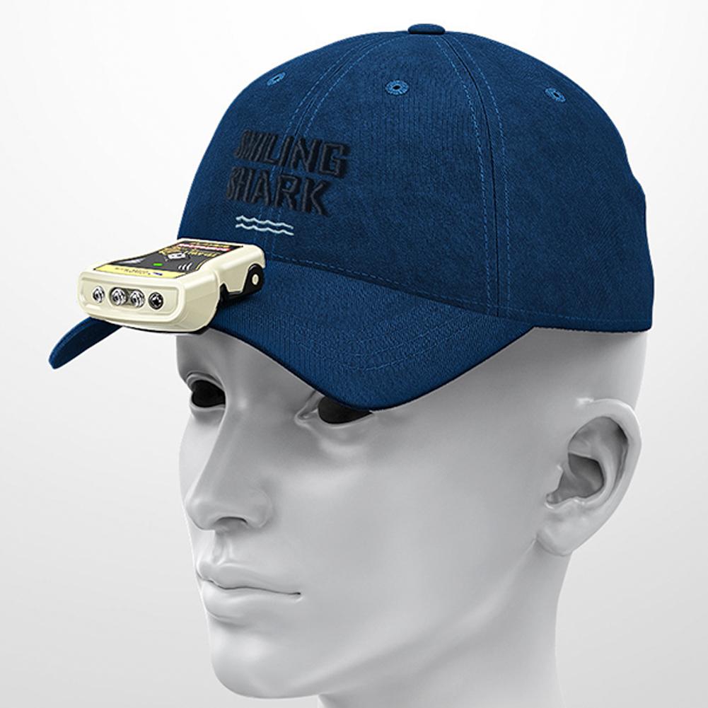 Outdoor Fishing Clip Cap Light Smart Wave Sensor Super Bright Rechargeable Night Fishing Mini Flashlight Headlamp