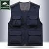 Men's Quick-Dry Multi-Pocket Mesh Fishing Vest for Spring, Summer, and Autumn.