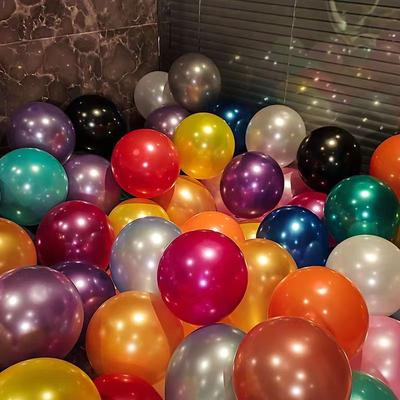 100/50Pcs/lot Thickens Birthday Balloons Pearl Latex Candy Color Round Balloons  Wedding Party Decoration Balloon Kids Toys