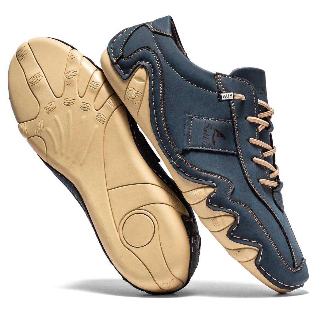 Men's Low-Top Casual Loafers - Octopus Design, Plus Size Available
