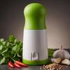 Manual Herb Mill Chopper Cutter with Stainless Steel Blades for Cilantro Chili Coarse Spices - Compact 17cm Kitchen Tool for Home Cooking