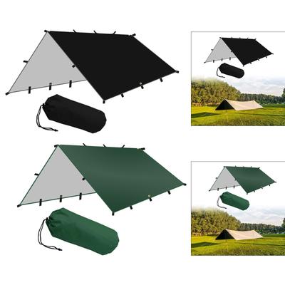 Folding Tent Shelter Camping Tarp 118x118inch Portable Multipurpose for Sitting, Relaxing with Carrying Bag Accessories Canopy
