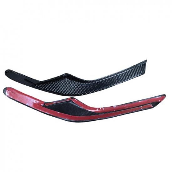 Carbon Fiber Headlight Eyebrow Eyelid Trim Lamp Lid Decor For Honda CR-V -24
