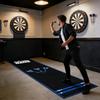 Let's Play Dart Mat with Standard Throw Line Non-Slip Long Floor Mat for Darts Game Room Bar Home Decor