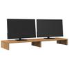 Dual Monitor Stand Artisan Oak 100 X 27 X 10 Cm Particleboard