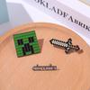 New European & American Game Series Alloy Sword Brooch - Trendy Painted Badge for Clothing