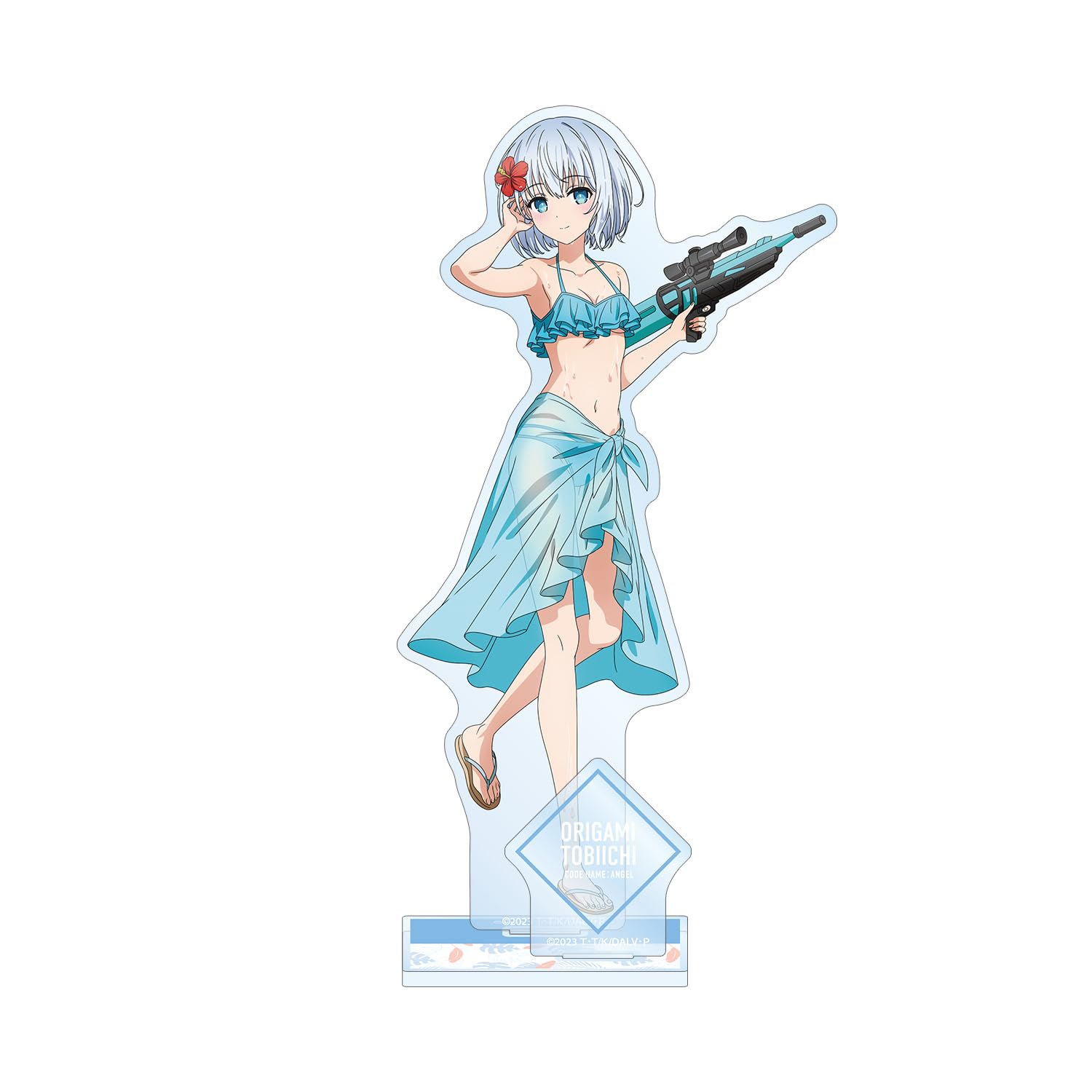 

A Live Anime Original Illustration of Tobiichi Origami Date A Vacation Big Acrylic Stand with Parts Date V Ver.