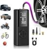 High Power Explosive Battery Car Tire Inflator 60L/min Bicycle Air Injector Portable Digital Compressor Electric Inflator with LED Light