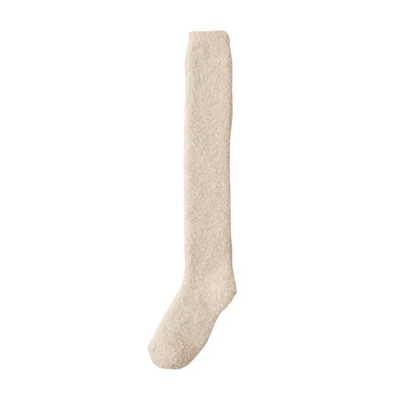 1 Pair Men Thickened Over The Knee Long Socks Breathable Warm Sweat-Absorbent Soft Women Sock Coral Fleece Knee-High Stockings