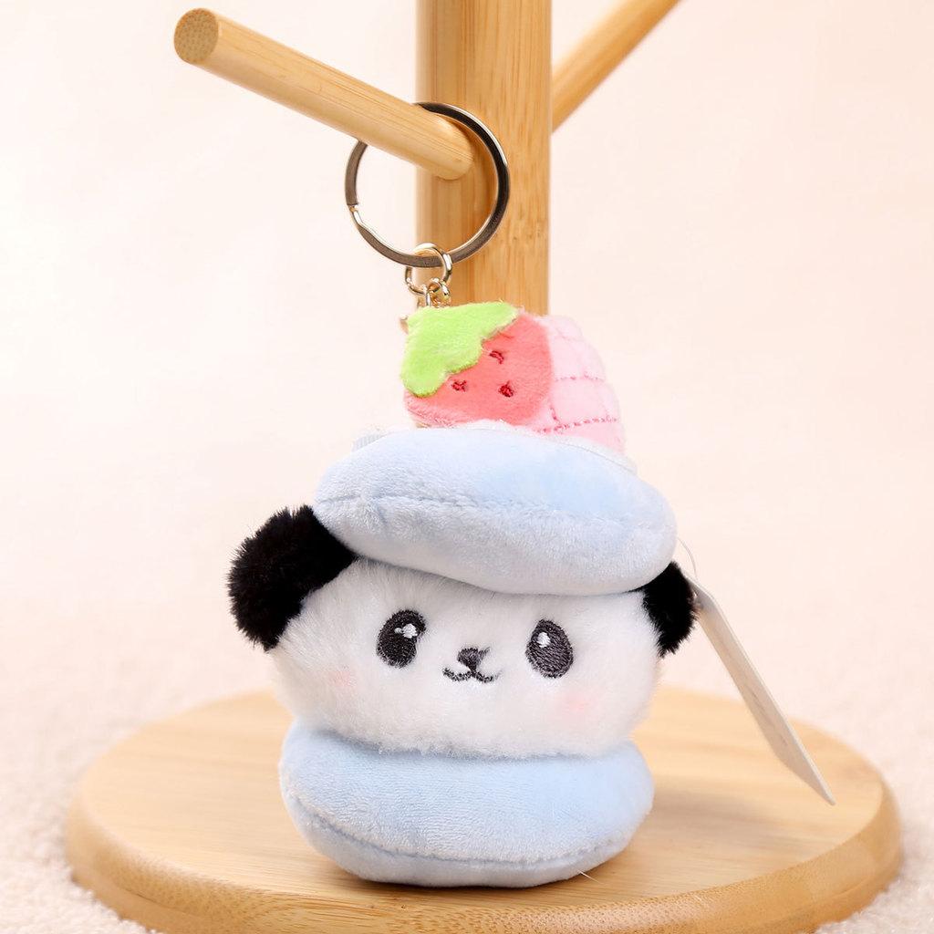 Panda Cake Plush Doll With Pp Cotton Filling For Birthday Gift And Collection