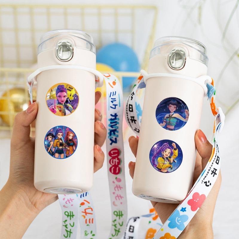 500Pcs/Roll Popular Anime  K-Pop Stickers Tiger Theme Diy Waterproof Decals For Scrapbook Phone Luggage Skateboard Laptop Decor