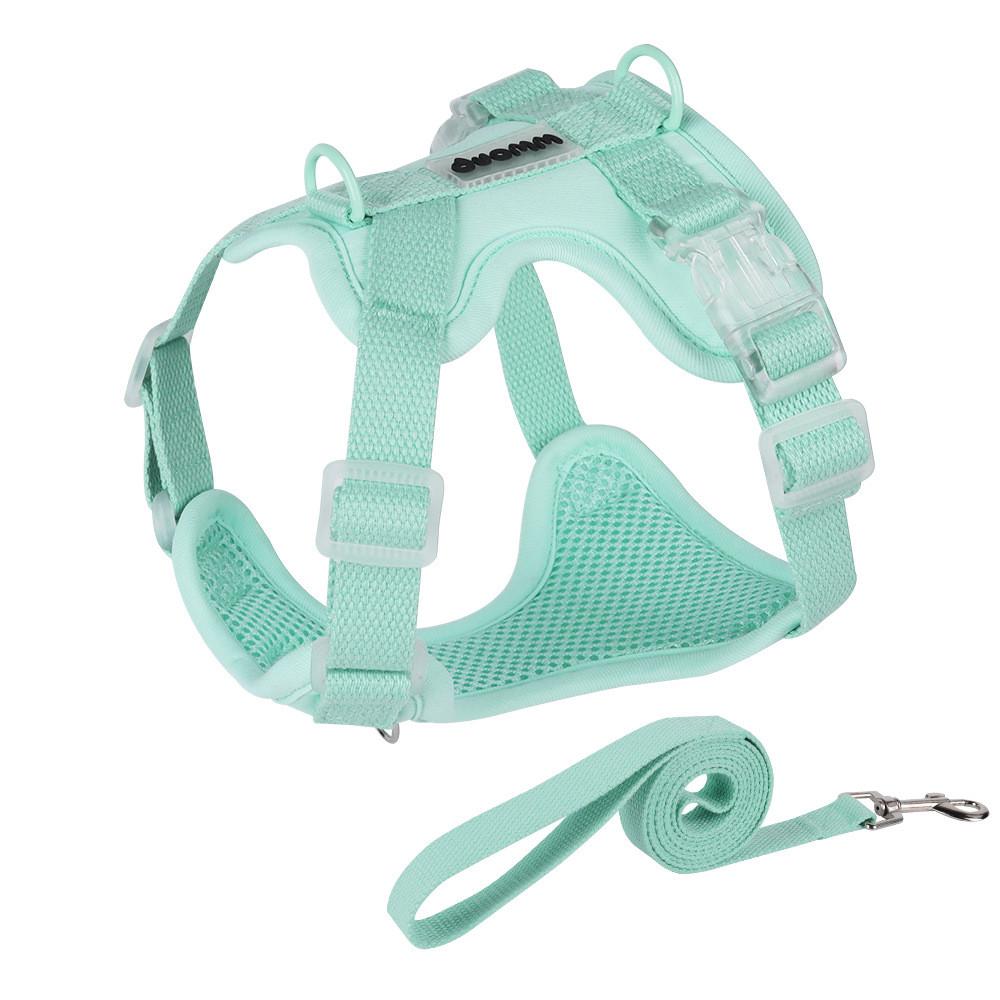 Pet Vest Harness For Small Dogs Polyester No Stretch With Adjustable Sizes For Puppy Walking