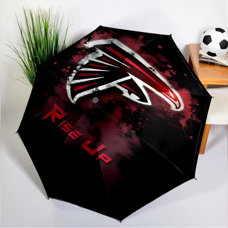 Atlanta Logo Umbrella 8-Frame for Travel, Camping, Casual Lightweight Portable Umbrella, Essential for Every Family Holidays Gift