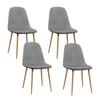 Dining Chairs Artiss Set Of 4 Adamas Fabric Light Grey