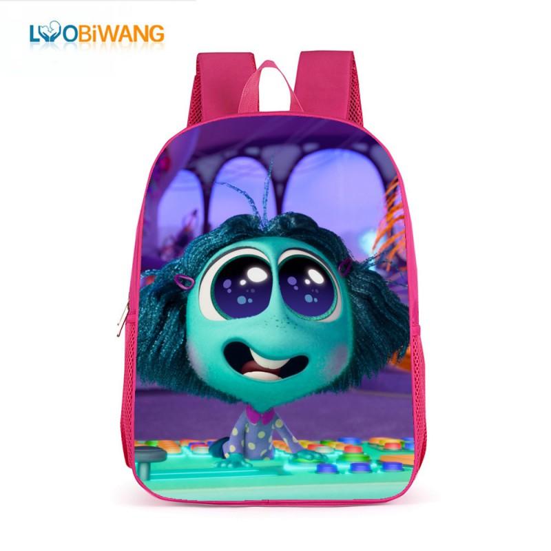 Inside Out 2 Kids School Backpack 17 Inch Oxford Fabric Bag Girls Boys Lightweight Anti-Theft Comfortable Student