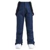 Youth Windproof and Waterproof Removable Elastic Waist Ski Pants, Unisex Winter Thickened Warm Pants