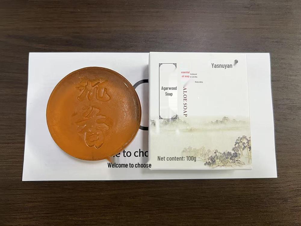 TK Agarwood  Sandalwood Handmade Soap - Moisturizing  Long-lasting Fragrance for Face  Body Cleansing