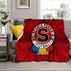 Calcio Sparta Praga Coperta Portatile/Coperta Morbida Biancheria da Letto Adatta per Viaggi Campeggio Soggiorni Uffici Divani Regali per Fan