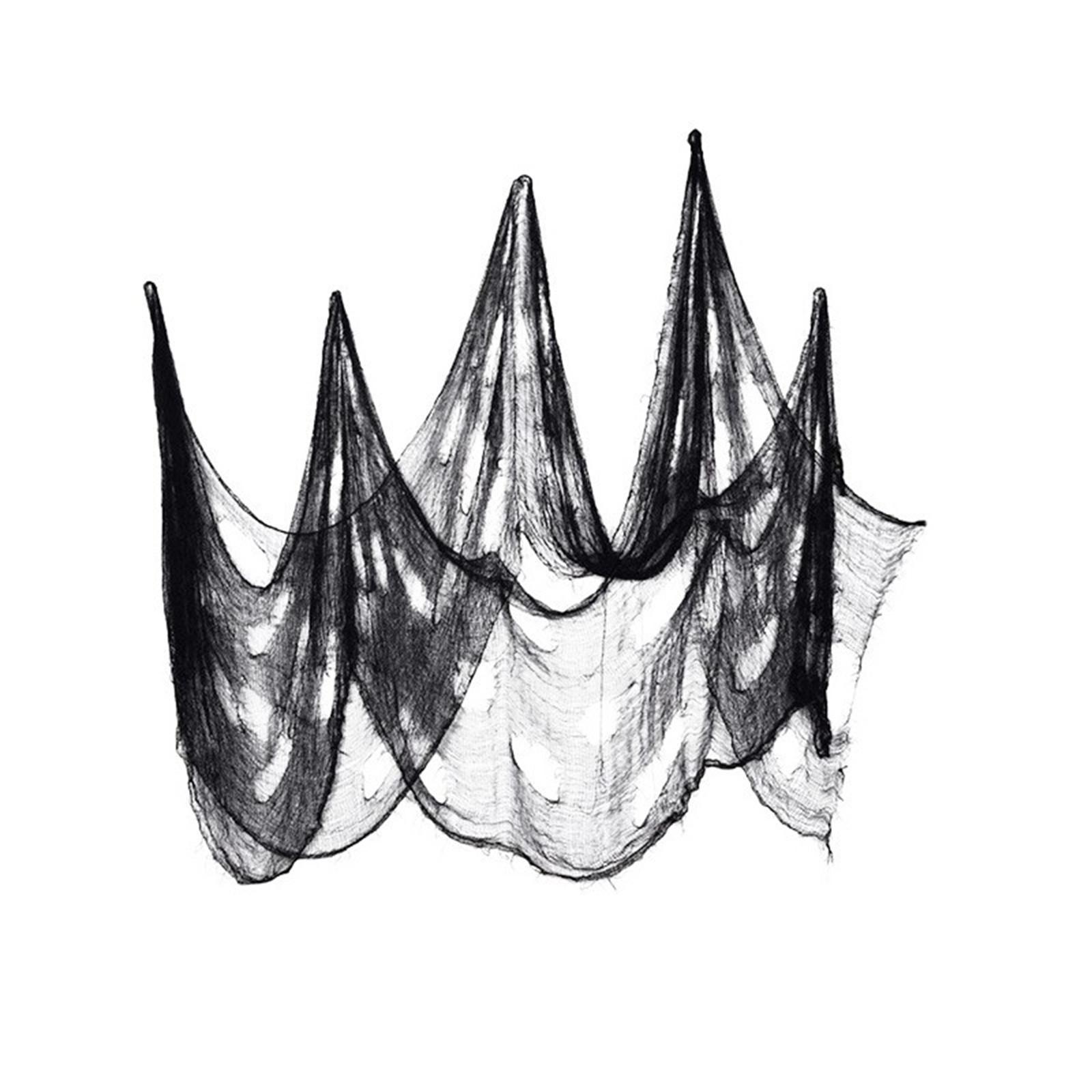 

Ткань для украшения ужасов на Хэллоуин, черная ткань для украшения ужасов на Хэллоуин, украшение для дома с привидениями, вечеринка на Хэллоуин S чёрный