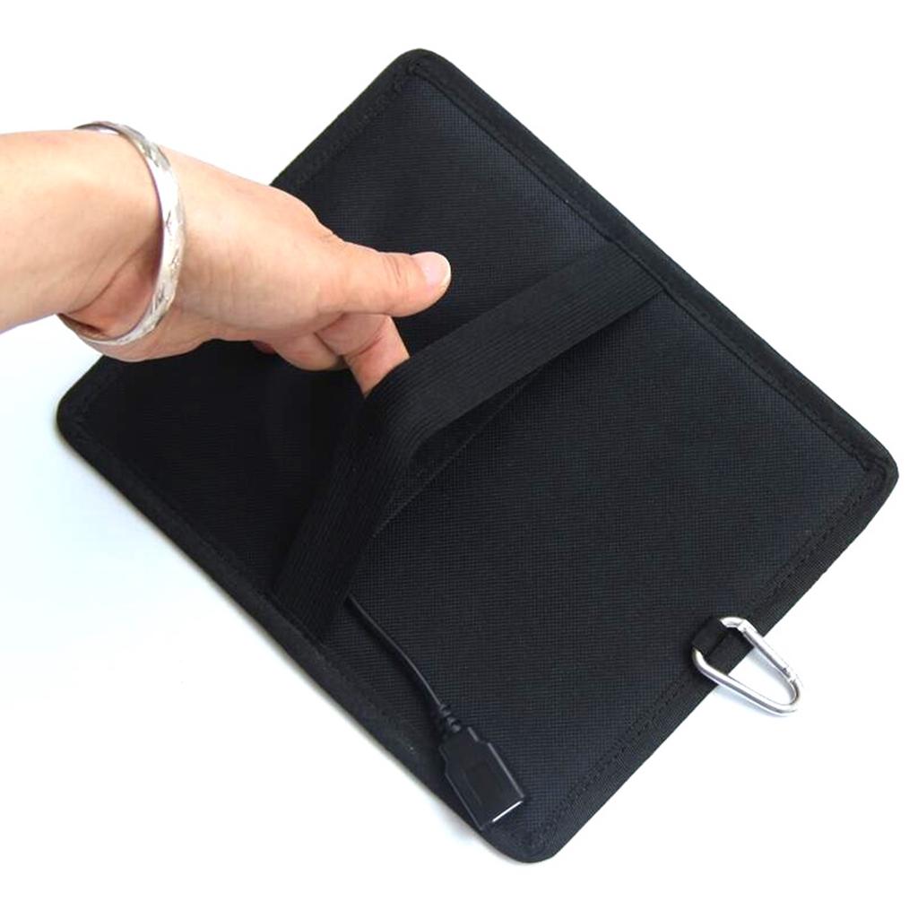 5.3W 6V Solar Panel Monocrystalline Silicon Solar Cell with USB Poat DIY Waterproof Camping