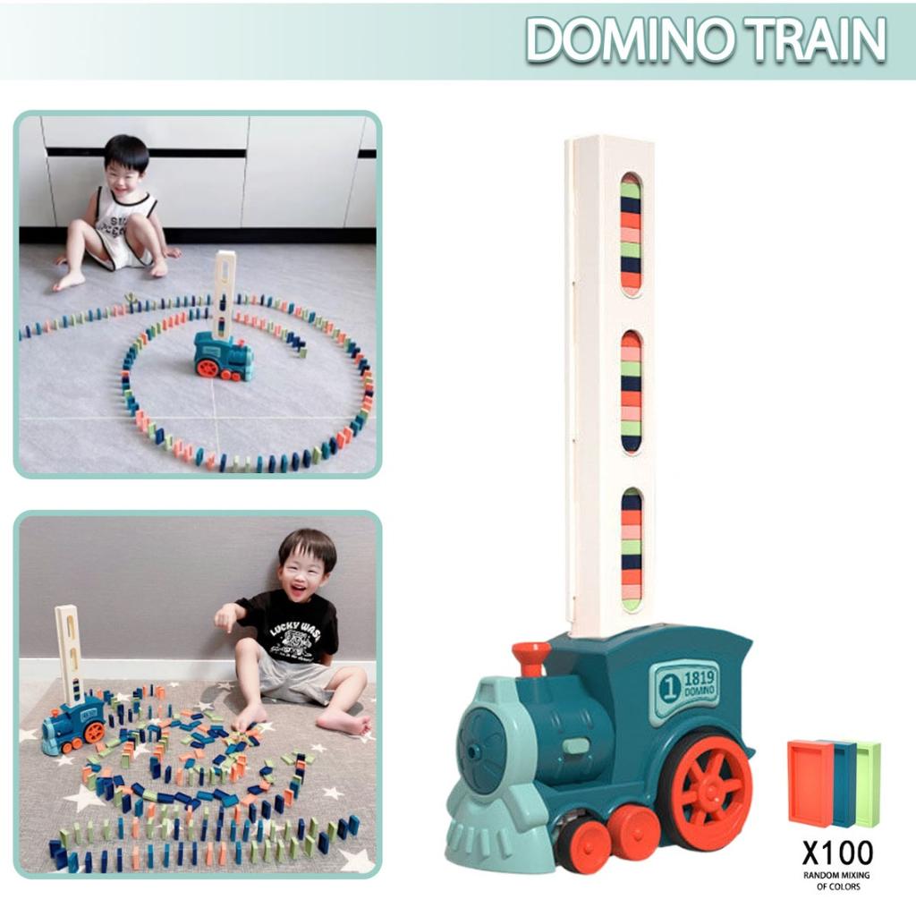 PDTO Automatic Laying Domino Electric Train Blocks Set Educational Kids Toys Gift
