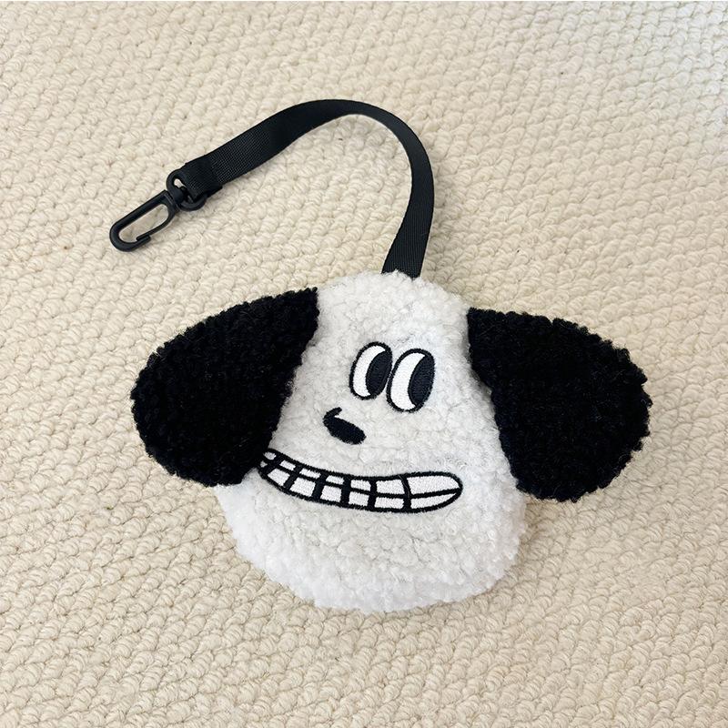 

Plush Puppy Waste Bag Dispenser Outdoor Portable Dog Poop Holder Carrier Pet Clean Up Accessories