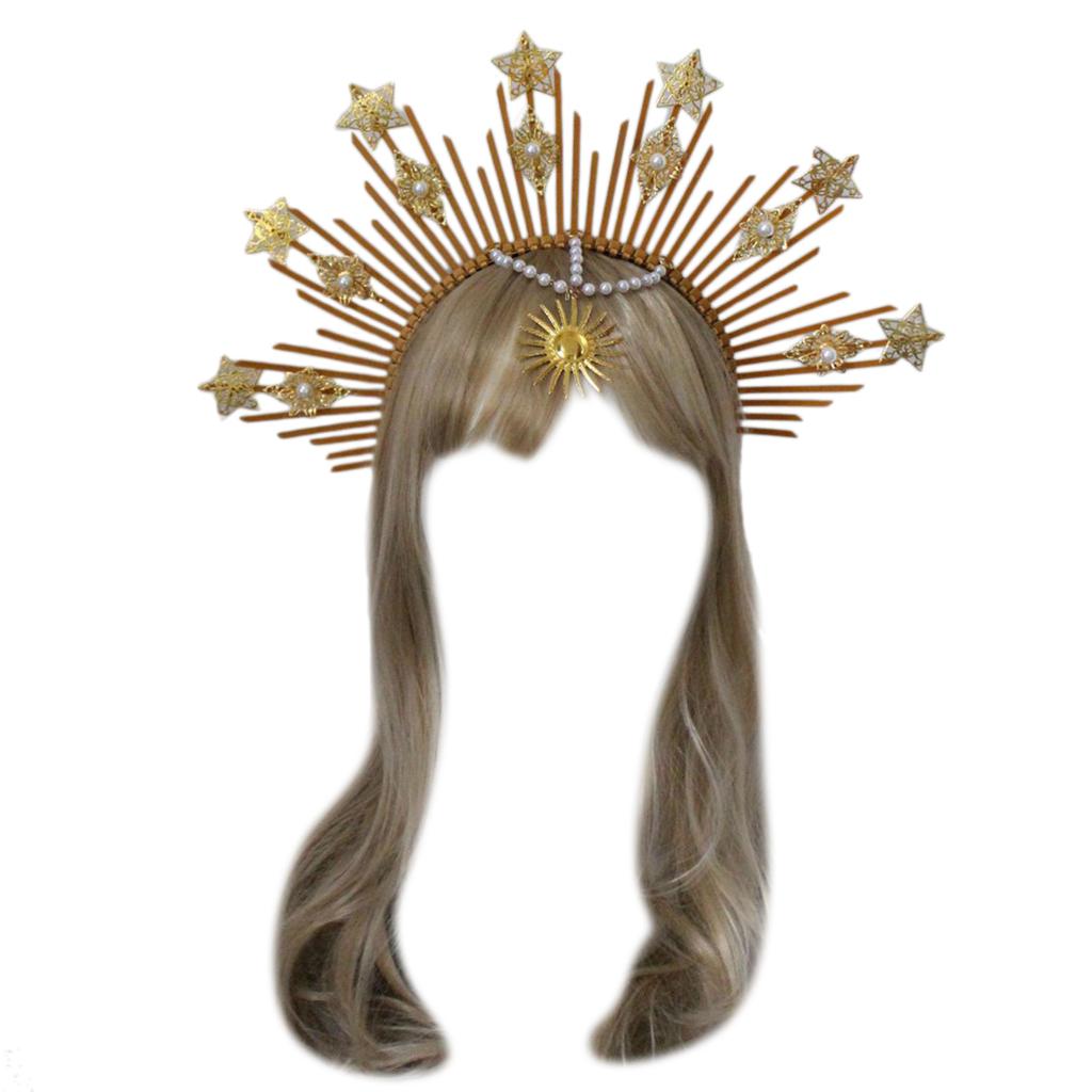 DIY Tiaras Crowns Pageant Prom Angel Headband Bachelorette Party Hair Accessories Vintage Halo Tiaras Hair Hoop DIY