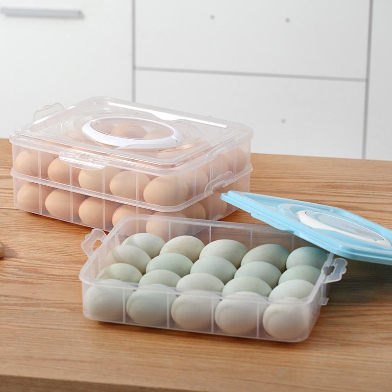 Large Capacity Storage Box for Eggs Anti-collision Multi-layer Fresh-keeping Household Sealed Hand-carrying Egg