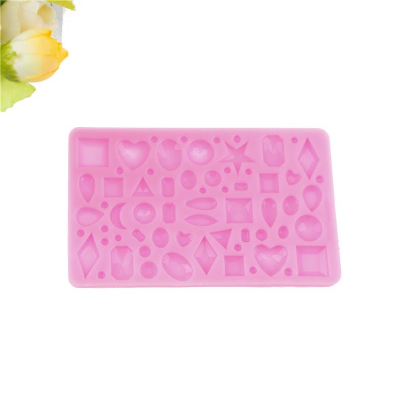 

Силиконовая форма для шоколада с бриллиантами и драгоценными камнями для помадки, торта, инструментов для выпечки 1Pc