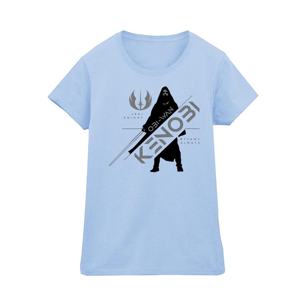 STAR WARS Damen/Damen Obi-Wan Kenobi Jedi Knight Baumwoll-T-Shirt