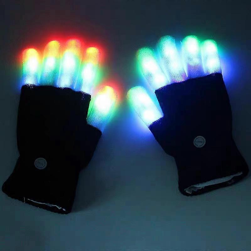 7 Light Modes LED Gloves Kids, Light Up Gloves, Kids LED 23CM