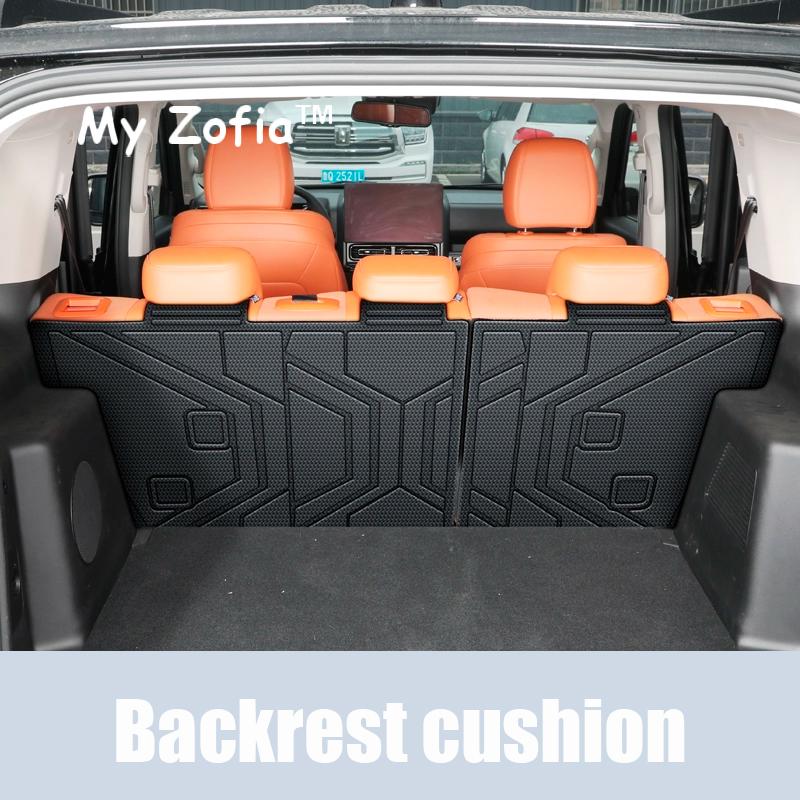 For Haval H9 MKII  2024 2025 2026 Car Five Seven Seats Rear Seat Backrest Protective Pad Trunk Mat Anti-Kick Pad Car Accessories
